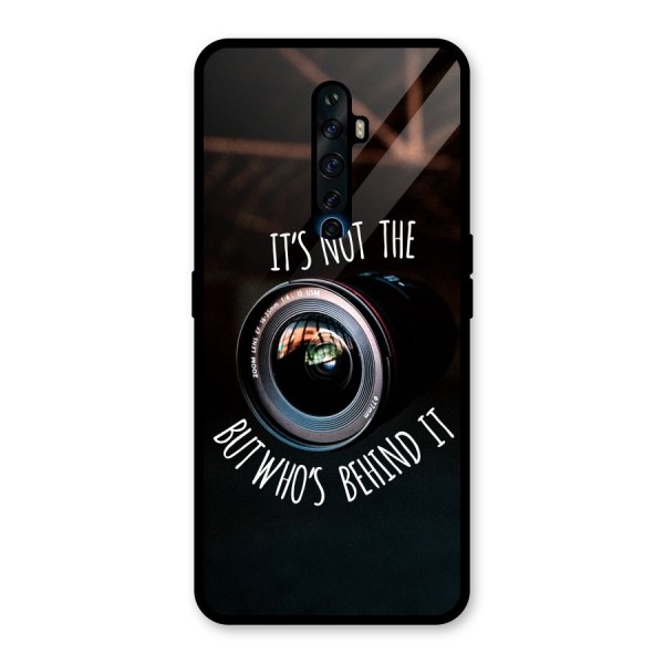 Camera Quote Glass Back Case for Oppo Reno2 Z