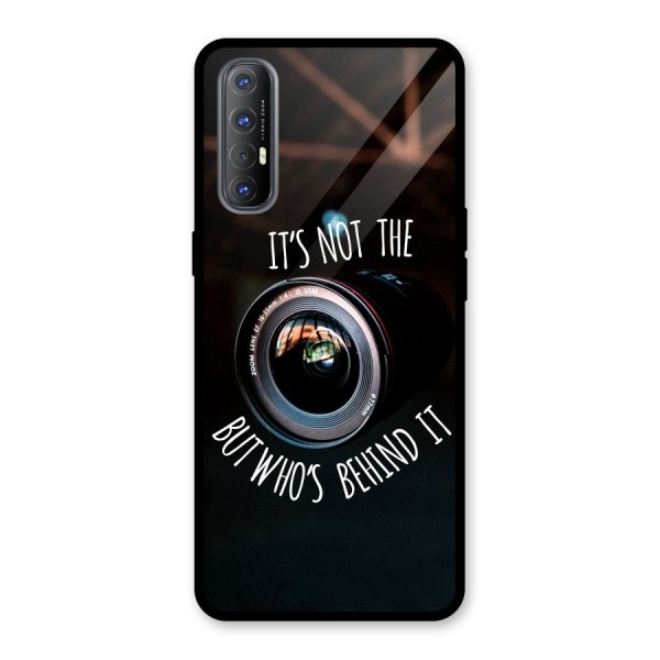 Camera Quote Glass Back Case for Oppo Reno3 Pro