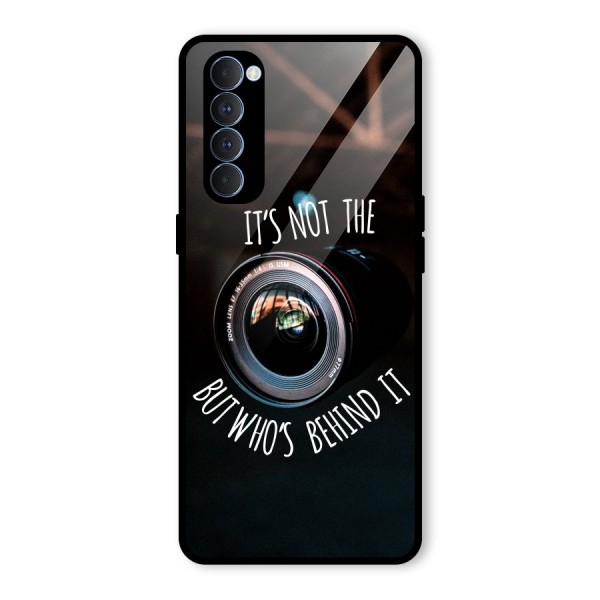 Camera Quote Glass Back Case for Oppo Reno4 Pro