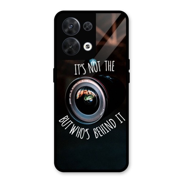 Camera Quote Glass Back Case for Oppo Reno8 5G