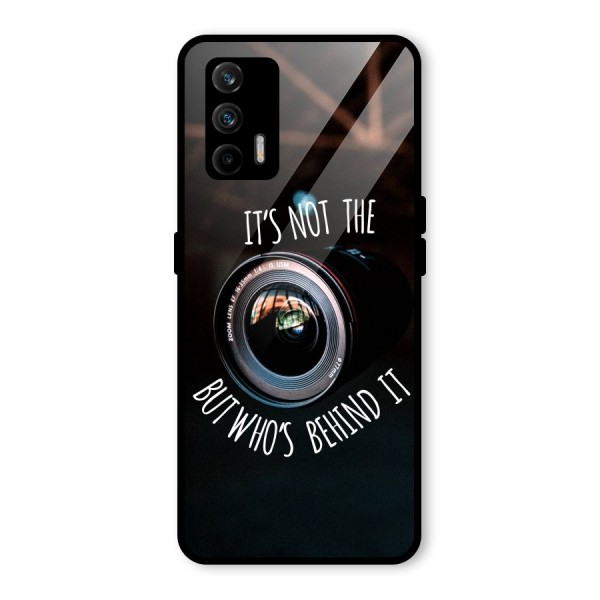 Camera Quote Glass Back Case for Realme X7 Max