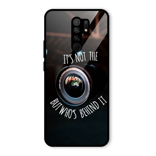 Camera Quote Glass Back Case for Redmi 9 Prime