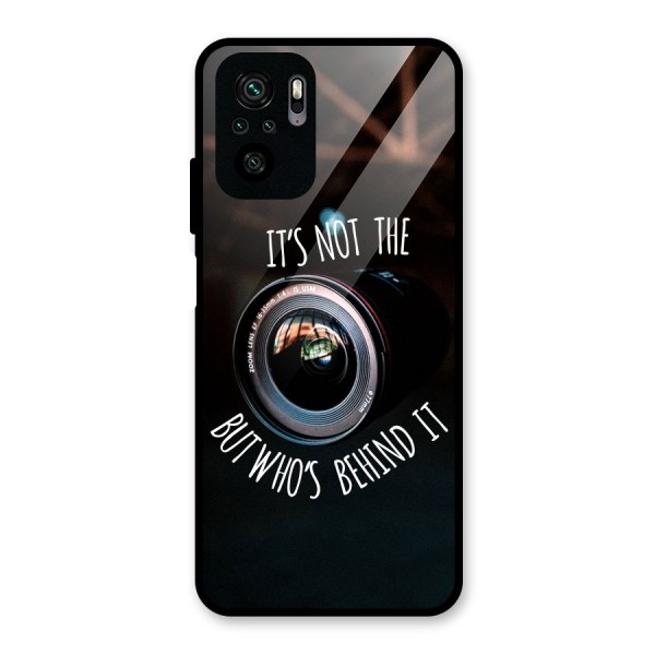 Camera Quote Glass Back Case for Redmi Note 10