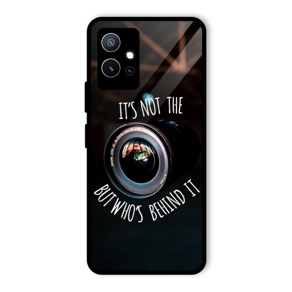 Camera Quote Glass Back Case for Vivo T1 5G