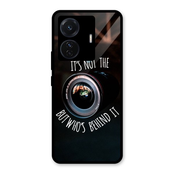 Camera Quote Glass Back Case for Vivo T1 Pro