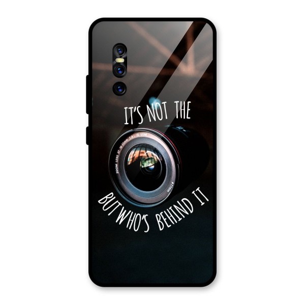 Camera Quote Glass Back Case for Vivo V15 Pro