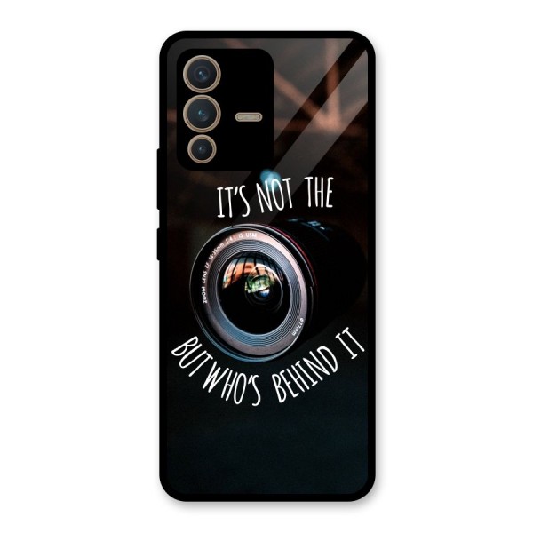 Camera Quote Glass Back Case for Vivo V23 5G