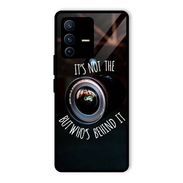 Camera Quote Glass Back Case for Vivo V23 Pro