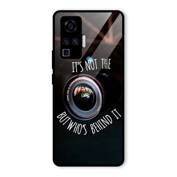 Camera Quote Glass Back Case for Vivo X50 Pro