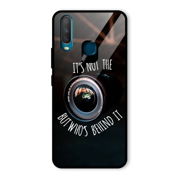 Camera Quote Glass Back Case for Vivo Y12