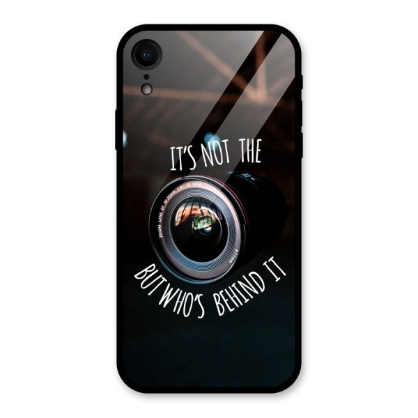 Camera Quote Glass Back Case for XR