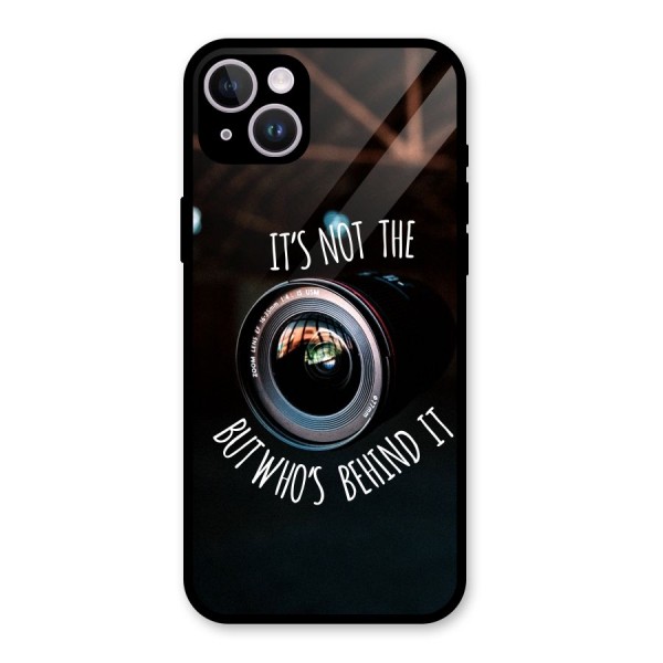 Camera Quote Glass Back Case for iPhone 14 Plus