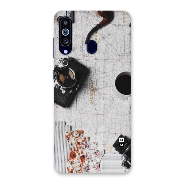 Camera Smoky Pipe Back Case for Galaxy A60