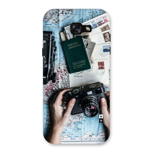 Camera and Postcards Back Case for Galaxy A7 (2017)