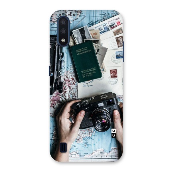 Camera and Postcards Back Case for Galaxy M01