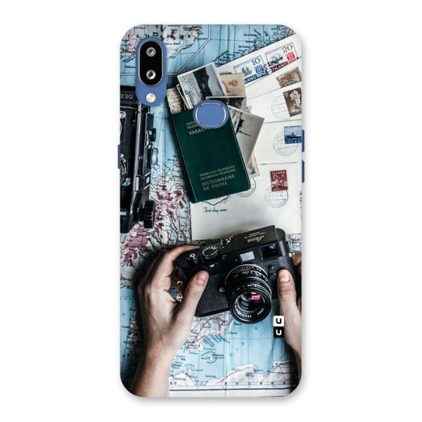 Camera and Postcards Back Case for Galaxy M01s