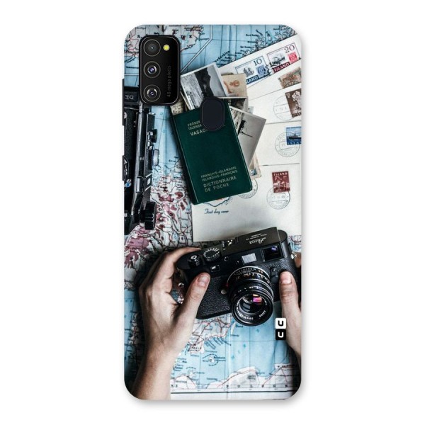 Camera and Postcards Back Case for Galaxy M21