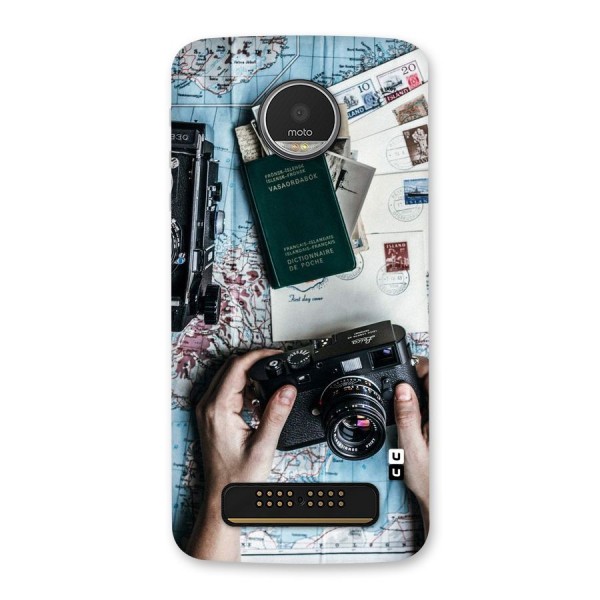 Camera and Postcards Back Case for Moto Z Play