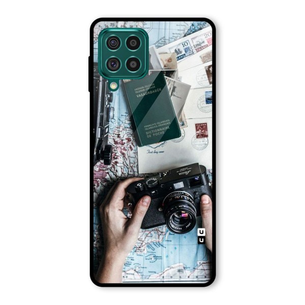 Camera and Postcards Glass Back Case for Galaxy F62