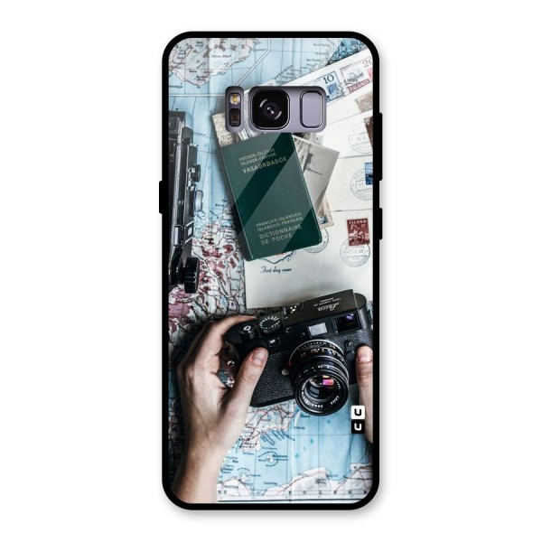 Camera and Postcards Glass Back Case for Galaxy S8