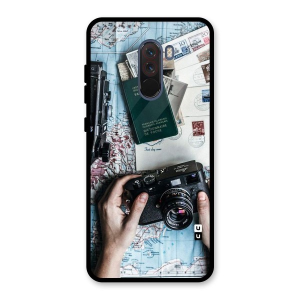 Camera and Postcards Glass Back Case for Poco F1