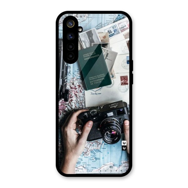 Camera and Postcards Glass Back Case for Realme 6