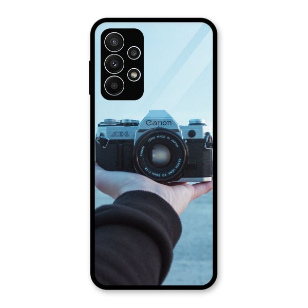 Camera in Hand Glass Back Case for Galaxy A23