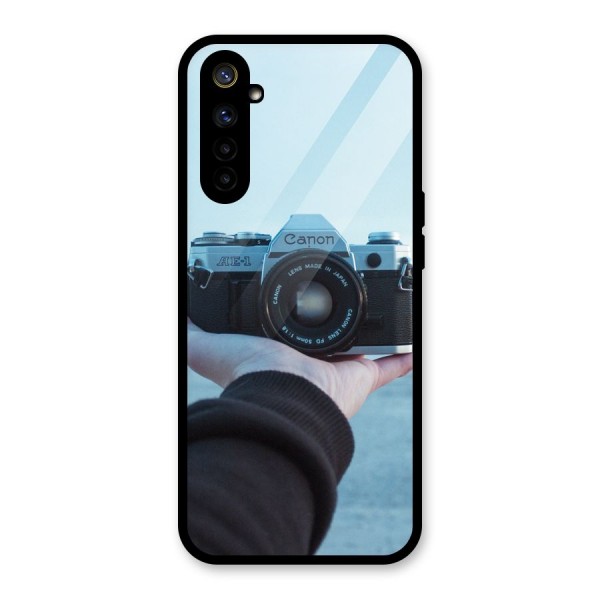 Camera in Hand Glass Back Case for Realme 6