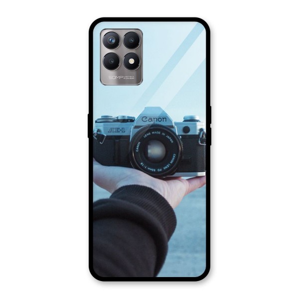 Camera in Hand Glass Back Case for Realme 8i