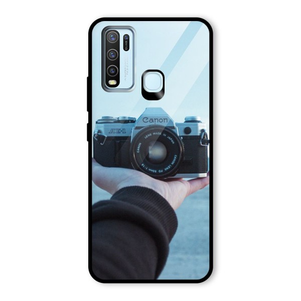 Camera in Hand Glass Back Case for Vivo Y30