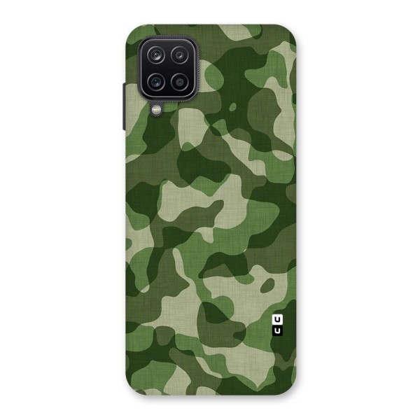 Camouflage Pattern Art Back Case for Galaxy A12