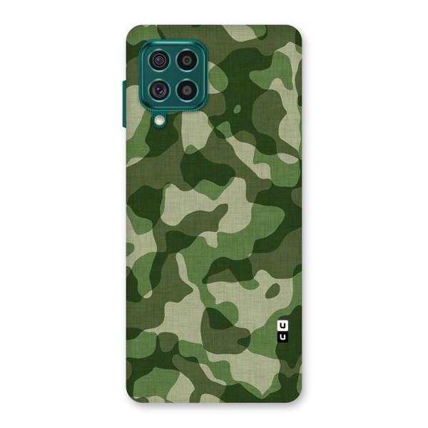 Camouflage Pattern Art Back Case for Galaxy F62