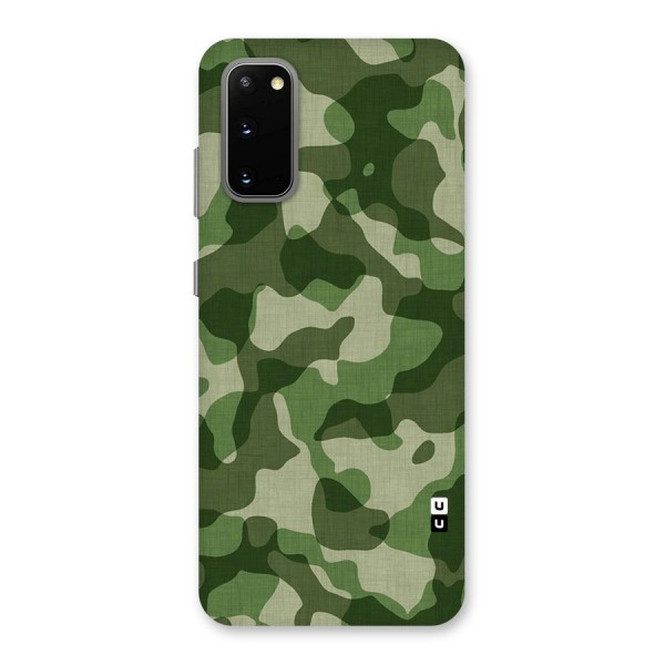 Camouflage Pattern Art Back Case for Galaxy S20