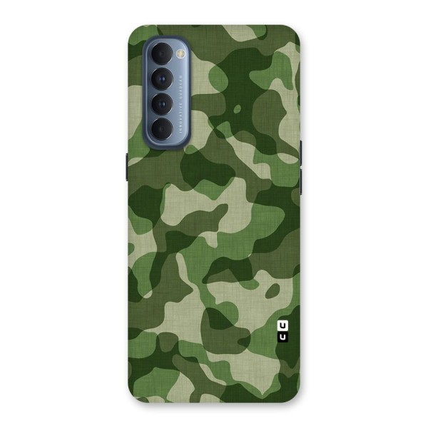 Camouflage Pattern Art Back Case for Reno4 Pro