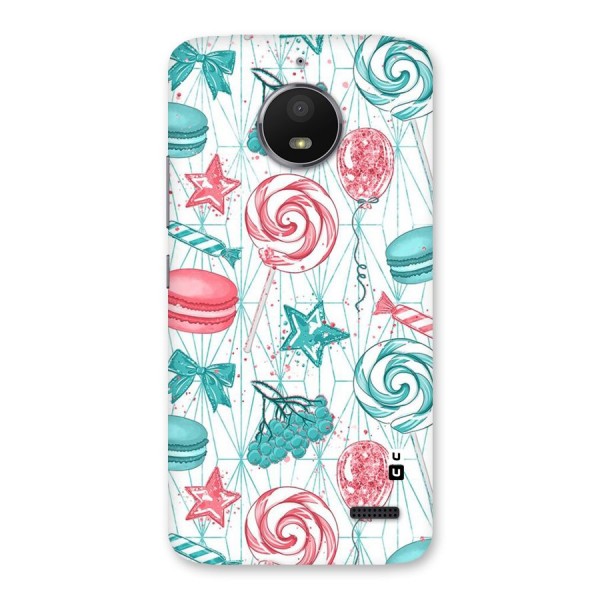 Candies And Macroons Back Case for Moto E4