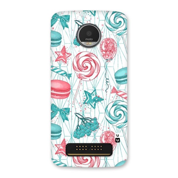 Candies And Macroons Back Case for Moto Z Play