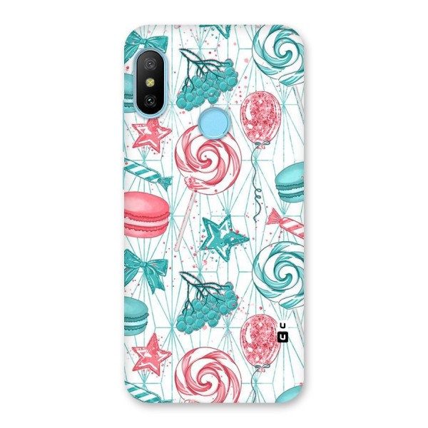 Candies And Macroons Back Case for Redmi 6 Pro