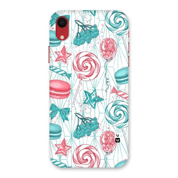 Candies And Macroons Back Case for iPhone XR