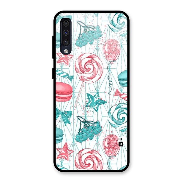 Candies And Macroons Glass Back Case for Galaxy A50s