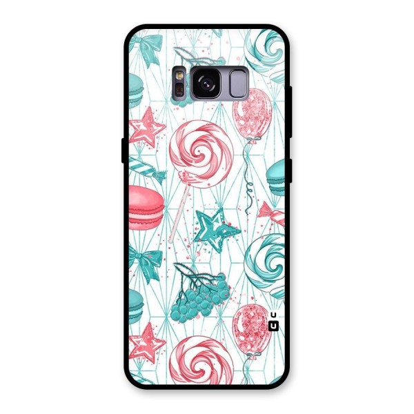 Candies And Macroons Glass Back Case for Galaxy S8