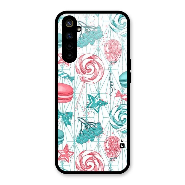 Candies And Macroons Glass Back Case for Realme 6