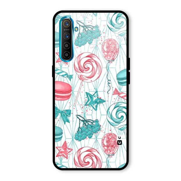 Candies And Macroons Glass Back Case for Realme XT