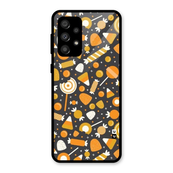 Candies Pattern Glass Back Case for Galaxy A32