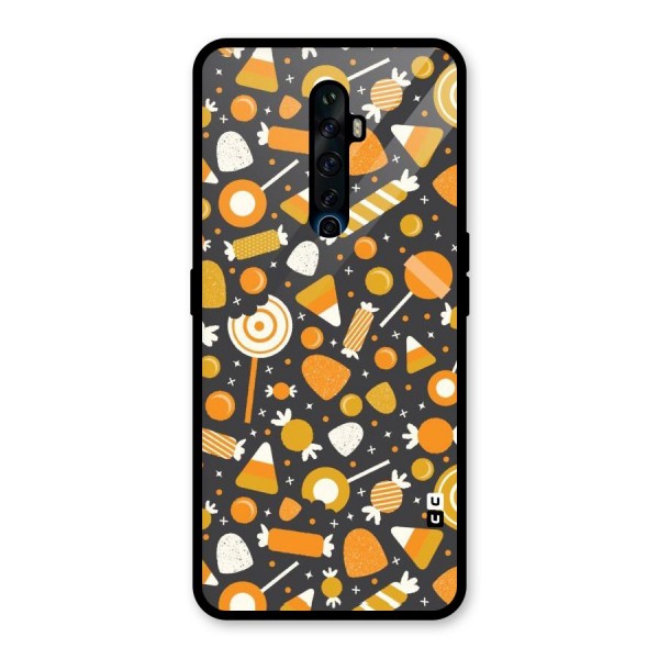 Candies Pattern Glass Back Case for Oppo Reno2 Z