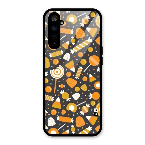 Candies Pattern Glass Back Case for Realme 6