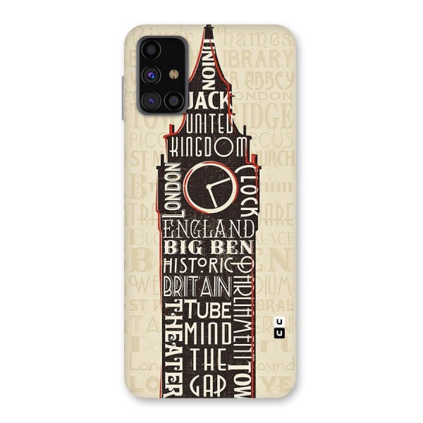 Cap City Design Back Case for Galaxy M31s