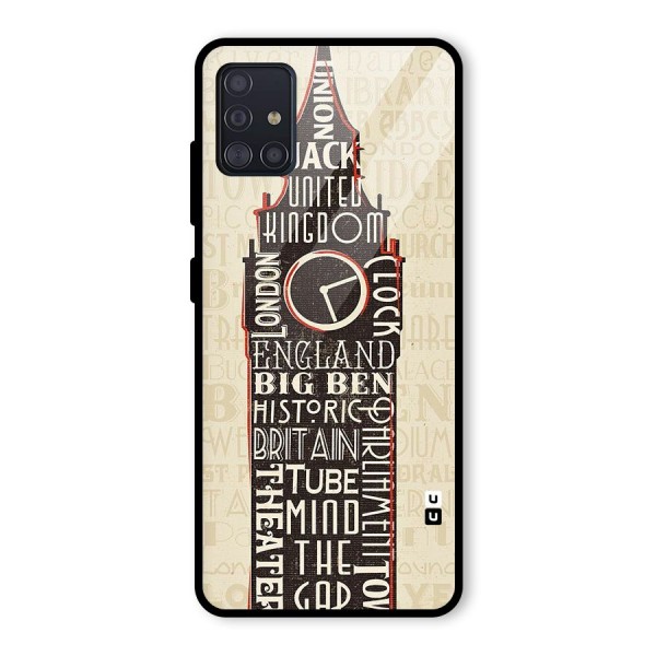 Cap City Design Glass Back Case for Galaxy A51