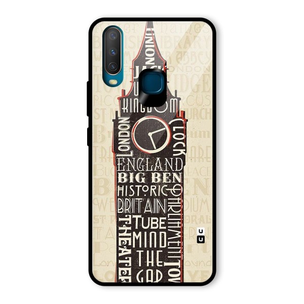 Cap City Design Glass Back Case for Vivo Y17