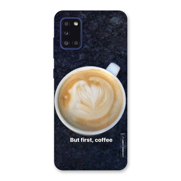 Cappuccino Coffee Back Case for Galaxy A31