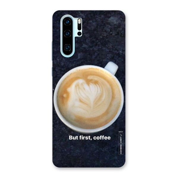 Cappuccino Coffee Back Case for Huawei P30 Pro